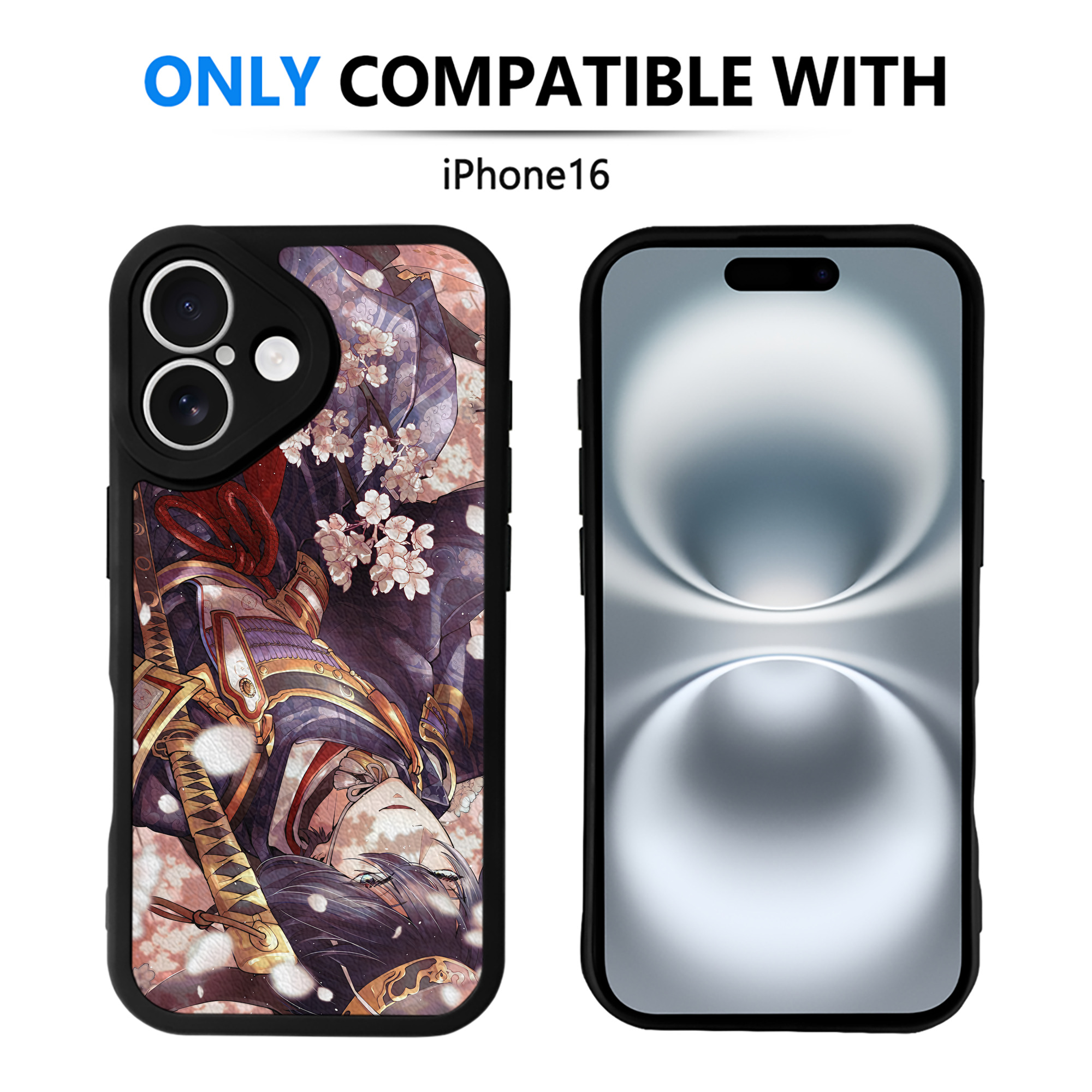（画像用） 刀剣乱舞 Touken Ranbu 【iPhone 16シリーズ対応】シリコンスマホケース（レザー調） 材質：シリコン